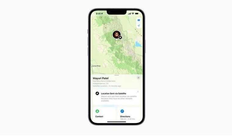 金塔苹果14维修分享iPhone14系列中 FindMy功能通过卫星分享位置方法教程 